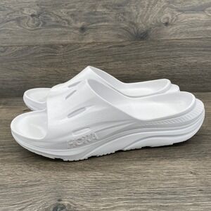 Hoka Ora Recovery Slide 3 White White Mens 14 Womens 16 1135061 WWH New